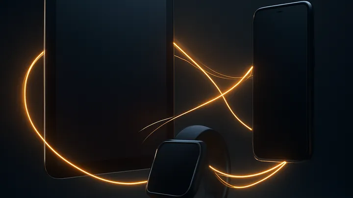 5777BE COM Multiple devices floating in harmony